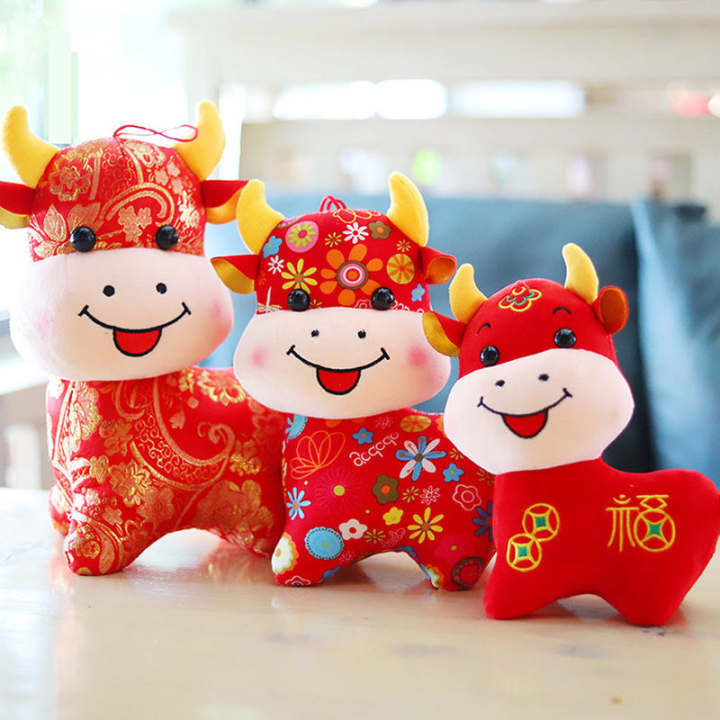 homemaxs-2pcs-chinese-zodiac-ox-cattle-plush-toys-new-year-mascot