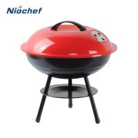 【LZ】✚❁  Churrasqueiras a carvão portáteis para cozinhar ao ar livre Churrasqueira portátil Apple Shape Fogão para pátio Camping Cooker BBQ Party Cozinhar ferramentas