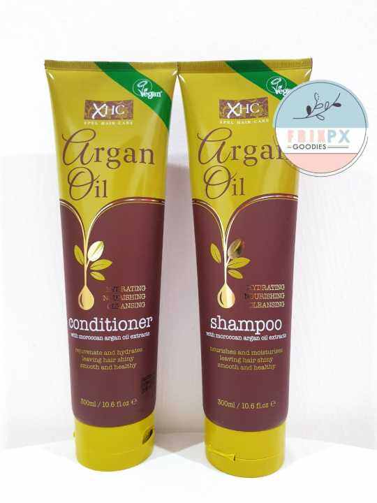 Argan Oil Shampoo And Conditioner With Moroccan Argan Oil Extracts 300 Ml Import From Dubai