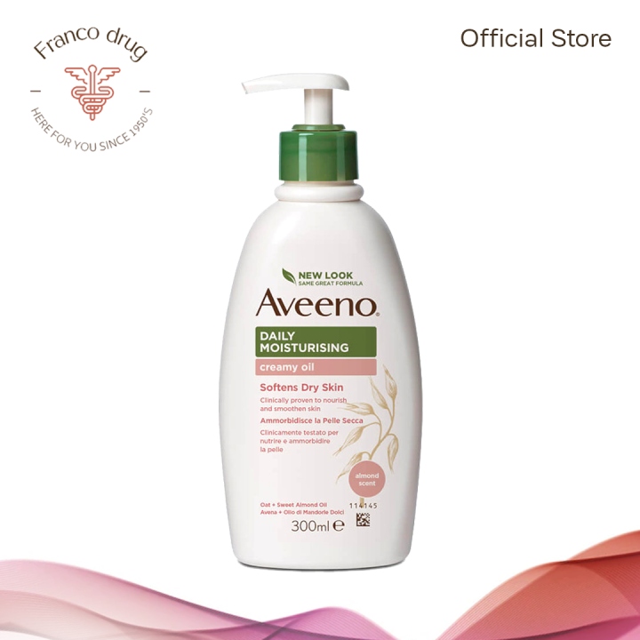 Aveeno Creamy Oil Moisturizer 300mL Lazada PH