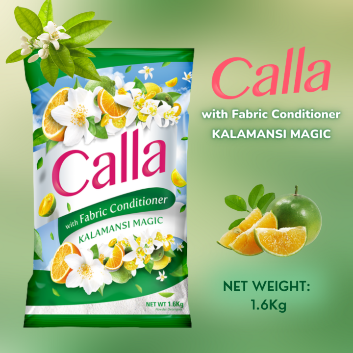 Calla Powder Detergent with Fabric Conditioner Kalamansi Magic 1.6kg