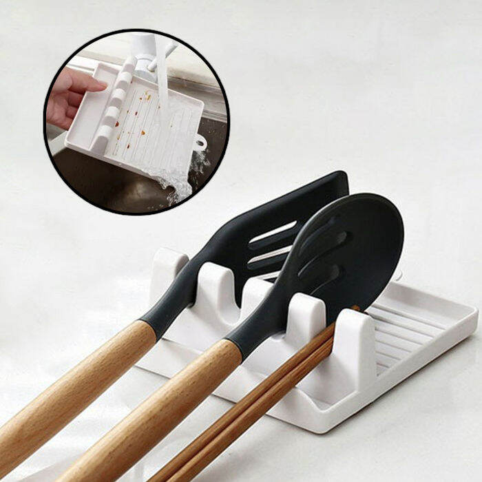 Place rack rice ladle spatula placemat container cooking utensil ...