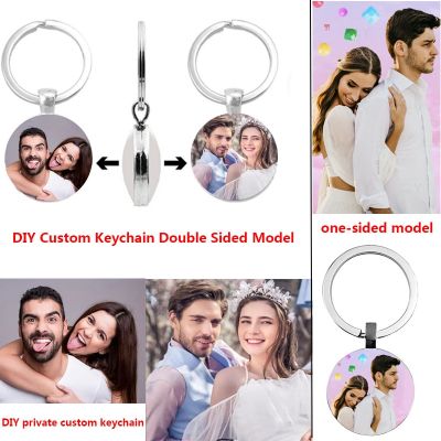 【CW】㍿☋✠  Photo Custom Fashion Keychain Diy Picture Boy Baby Portrait