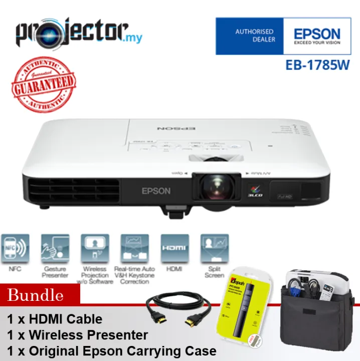 Epson EB-1785W 3200 Ansi Lumens WXGA WIFI / Wireless 3LCD Portable