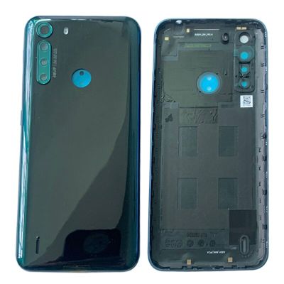 เคสฝาหลังฝาหลังปิดโทรศัพท์สำหรับ Motorola Moto One Fusion XT2073-2ฝาหลังพร้อมอะไหล่ซ่อมเลนส์ที่จับกล้องรูปตัวยู LHG3765อะไหล่