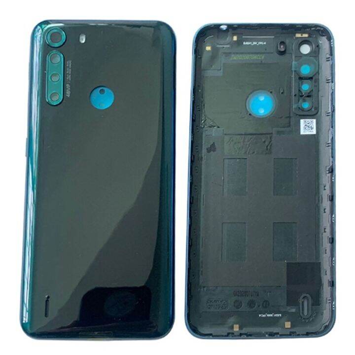 เคสฝาหลังฝาหลังปิดโทรศัพท์สำหรับ-motorola-moto-one-fusion-xt2073-2ฝาหลังพร้อมอะไหล่ซ่อมเลนส์ที่จับกล้องรูปตัวยู-lhg3765อะไหล่