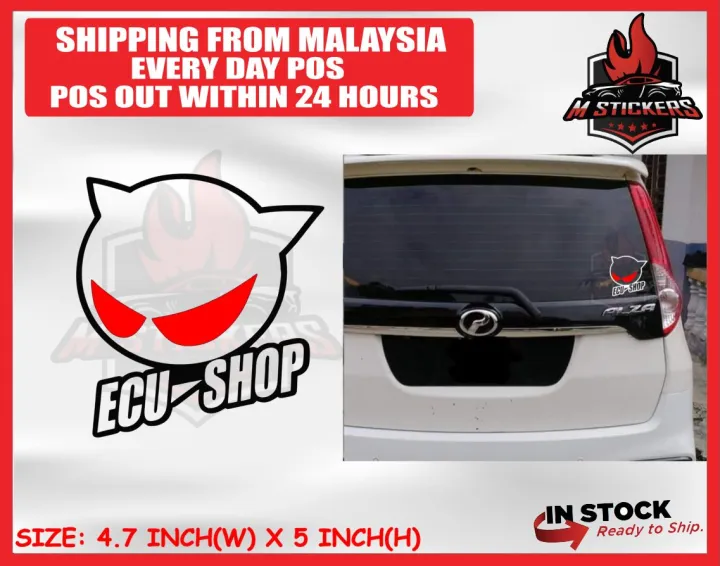 ECU SHOP CAR STICKER AKSESORI KERETA STICKERS | Lazada