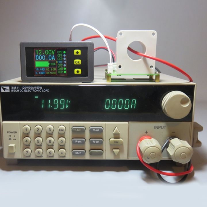 dc-90v-500a-digital-voltmeter-ammeter-voltage-current-kwh-watt-meter-12v-24v-48v-72v-battery-capacity-power-monitoring