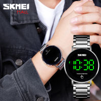 SKMEI 1550 MenนาฬิกาสัมผัสไฟLEDแฟชั่น 30Mนาฬิกาข้อมือกันน้ำ