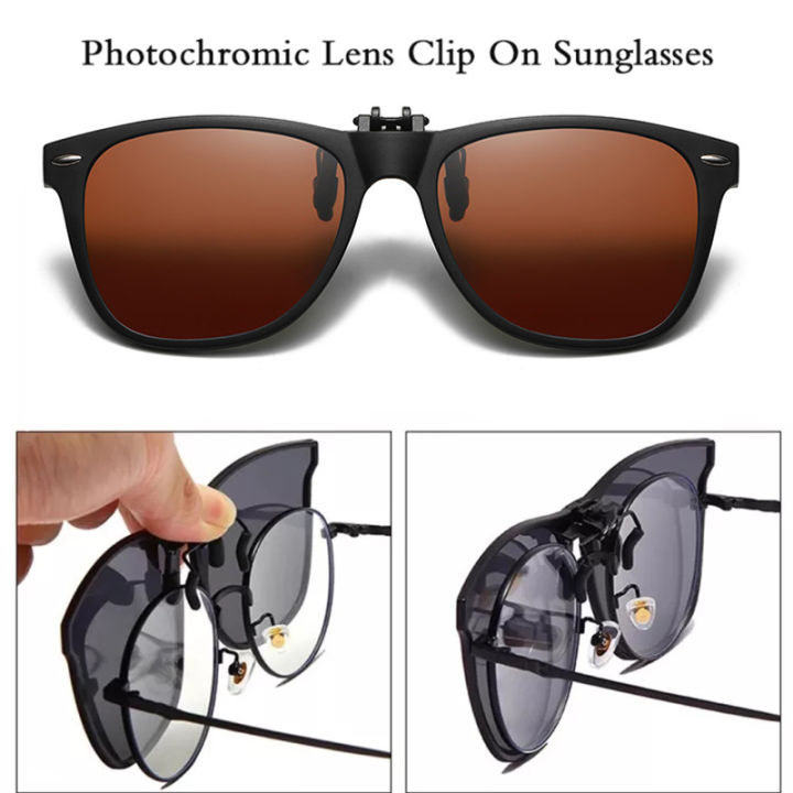 Polarized Clip Lens For Glasses Men And Women When Photochromic Lens ...