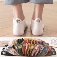 【LZ】✸  Meias engraçadas estilo coreano definido para mulheres animal gato porco tornozelo corte baixo pacote de algodão puro coisas fofas kawaii frete grátis 10 pares