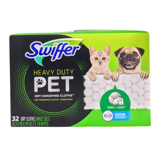 Febreze Swiffer Heavy Duty Pet Dry Sweeping Cloths 32 Count | Lazada PH