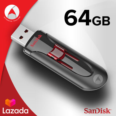Sandisk CRUZER GLIDE USB 3.0 Flash Drive 64GB (SDCZ600_064G_G35) เมมโมรี่ การ์ด แซนดิส แฟลซไดร์ฟ อุปกรณ์จัดเก็บข้อมูล ถ่ายโอนข้อมูล คอมพิวเตอร์ โน๊ตบุ๊ค Notebook PC สำหรับ สำนักงาน นักเรียน นักศึกษา โดย Synnex รับประกัน 5 ปี