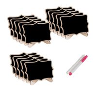 15 Pieces Wood Mini Chalkboards Wedding Blackboard School Message Board