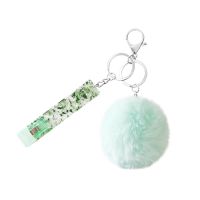 Pompom Ball Keychains บัตรเครดิต Grabber พวงกุญแจสำหรับเล็บยาว ATM Card Clip Extractor Wristlet สร้อยข้อมือ Keychain