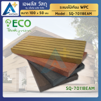 ไม้ระแนง WPC ไม้เทียม ไม้สังเคราะห์ APlus Wood (ขนาด 70X11 มม.)