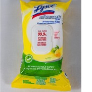 KHĂN GUẤY ƯỚT LYSOL GÓI 100 TỜ DIỆT KHUẨN