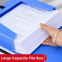 ♘ Thickened Large Capacity File Organizer For Desk Document File Box Storage Bag Standing Test Paper Bag School Office Stationery