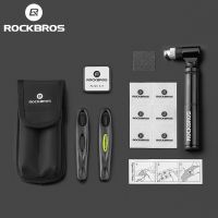 【LZ】☁✢  ROCKBROS-Bomba De Bicicleta Multi Ferramenta Liga De Alumínio Remendo De Pneu De Borracha Macia Alavanca De Pneu Acessórios De Bicicleta 130Psi AV FV