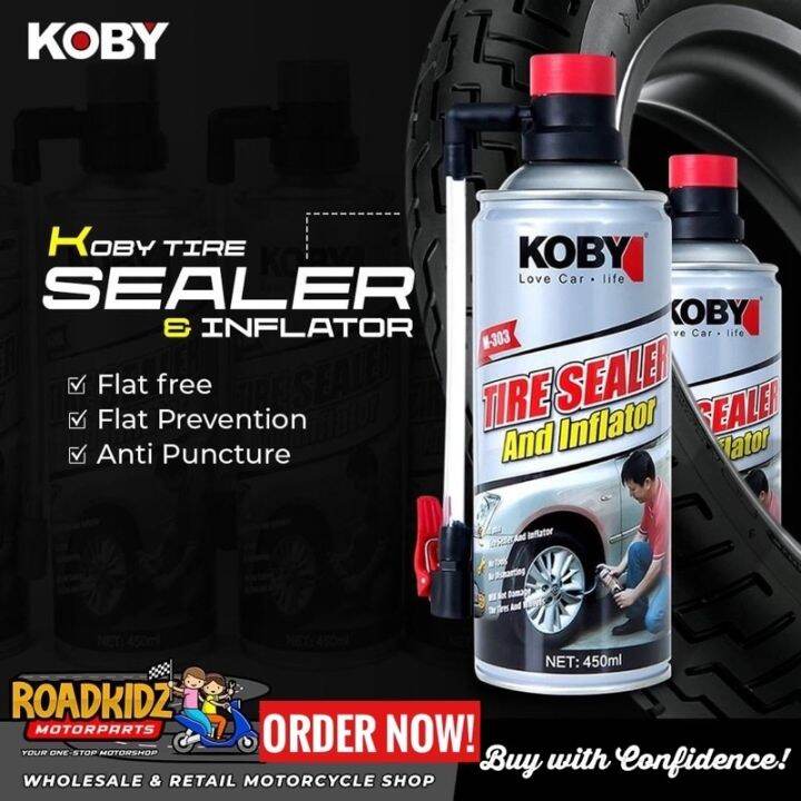 Koby Tire Sealer And Inflator 450ml 