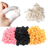 100Pcs ทิ้งปลายนิ้วถุงมือป้องกันยางธรรมชาติลื่น Anti-Static Latex Finger Cots ปลายนิ้วทนทานเครื่องมือ-vkfy546