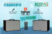 Loa Karaoke Xách Tay Acnos Kbeatbox Cs250pu, Bass 2.5 tấc, công suất 300W