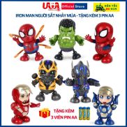 Đồ chơi robot người sắt Iron Man Hero nhảy múa theo nhạc có đèn cực kỳ vui