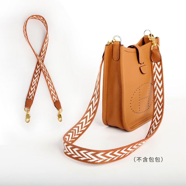 Hermes Orange Canvas Shoulder Strap