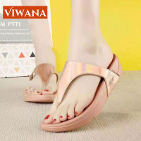 VIWANA Wedge Sandals Flip Flops Korean Outdoor Beach Shoes Heels Slippers 2021 Fashion