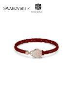 สวารอฟสกี้ Love Lock สร้อยข้อมือคู่วินเทจเชือกสีแดง Swarovski Love Lock Retro Couple Bracelet Red Rope