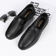 Giày Da Bò Nam , Đế Cao Su, Đơn Giản Mà Sang, Dễ Phối Đồ