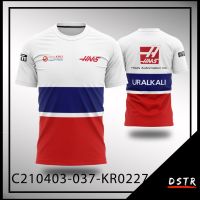 F1 เสื้อกีฬาแขนยาวพิมพ์ลาย One Team Jersey Haas Kr0227 ไซส์ Xs-6Xl