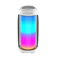 Bluetooth Speaker Full Screen 3D Colorful LED Light Portable HiFi Speaker Excellent Bass Wireless Sound Box