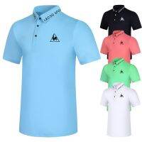 Le Coq Sportif GOLF Clothing Mens Top Short-Sleeved t-Shirt Spring Summer Quick-Drying Breathable Half-Sleeved Jersey Casual T2368Summer