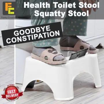 Stool Toilet Bathroom Foot Potty Step Squatty Aid Help Prevent Constipation