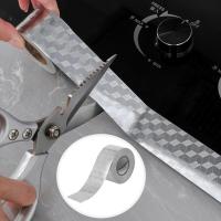 Kitchen Aluminum Foil Tape Stove Sink Edge Tape Oil-proof Waterproof Tape High Temperature Resistance DIY Corner Gap Stickers