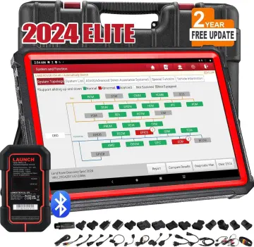 LAUNCH X431 PRO Elite [2024 New Model] Fully Functional Bidirectional  Scanner with CANFD&DOIP,ECU Coding,37+ Resets,Key Programming,FCA  AutoAuth,Full