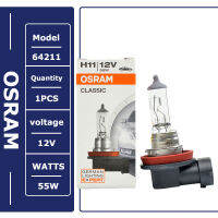 OSRAM H11 12V 55W 64211 64211L+ PGJ19-2 Origin Line Automotive Halogen Headlamp Automatic Bulb 3200K Standard Yellow Light (Single)