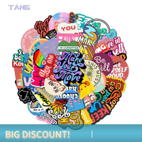 ?【Lowest price】TANG สติกเกอร์สร้างแรงบันดาลใจจากภาษาอังกฤษ50ชิ้นกระตุ้นสมุดภาพให้เกิดแรงบันดาลใจเครื่องเขียนสำนักงานห้องเรียนสติกเกอร์รูปลอก