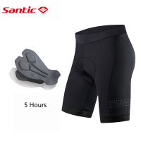 Santic เดิมกางเกงขาสั้นขี่จักรยานผู้ชายกางเกงขาสั้นจักรยานเสือภูเขา 4D Padding กลางแจ้งระบายอากาศ M9C05105