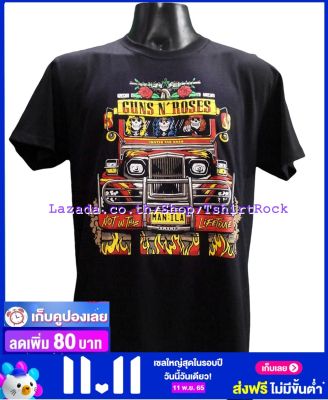 เสื้อวง GUNS N ROSES กันส์แอนด์โรสเซส ไซส์ยุโรป เสื้อยืดวงดนตรีร็อค เสื้อร็อค  GUN1829 เสื้อวงวินเทจ90