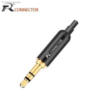 ✘ 1pc Aluminum Jack 3.5 Earphone Plug with Tail plug clamps 3.5mm 3 pole Stereo Male Plug Gold Plated Wire Connector