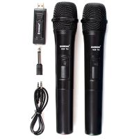 Uhf Usb 3.5Mm Wireless Microphone Handheld Mic with Receiver for Karaoke Speech Loudspeaker V20