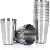 2021A set of 20 stainless steel wine glasses 30 ml (1 ounce) Outdoor camping Coffee Tea Cup Silver Cup Rugged Metal Shooter Suitable