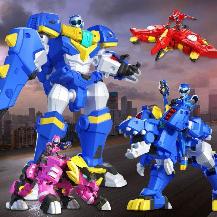 2023-สินค้าใหม่-mini-special-team-super-dinosaur-power-2-ของเล่นหุ่นยนต์เปลี่ยนหุ่นยนต์-turion-mecha-tiraka