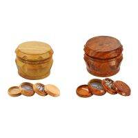 Wooden Grinder Capacity 4-Layer Grinder with Pollen Scraper Suitable for Home Kitchen