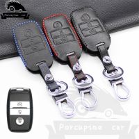 fvdbsdv Genuine Leather Smart Car key Cover Case For Kia KX3 KX5 K3S RIO Ceed Cerato Optima K5 Sportage Sorento Car Styling