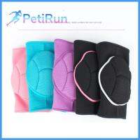 Petilrun แผ่นรองเข่าสนับเข่าฟองน้ำหนาพิเศษสำหรับเด็กหญิงขี่จักรยานอุปกรณ์กีฬาสนับเล่นกีฬาปลอกรัดเข่า