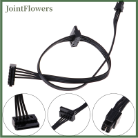 JointFlowers 1PC 45cm MINI 4 PIN ถึง2 SATA SSD Power Supply CABLE สำหรับ Lenovo M410 M610 M415