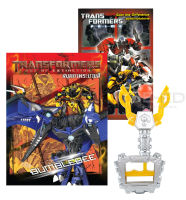 Bundanjai (หนังสือเด็ก) Transformers Prime Spot the Difference สนุกกับเกมจับผิดภาพ และ Transformers Age Of Extinction Bumblebee (Set)